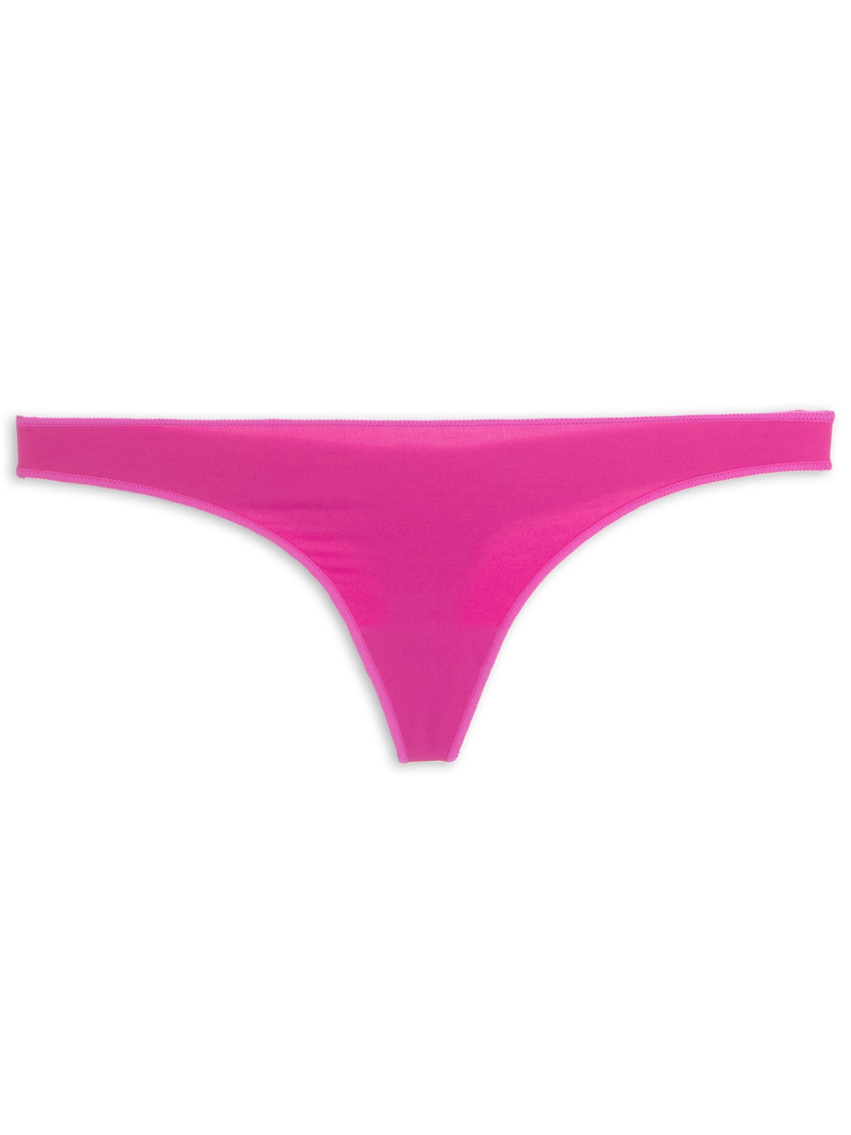 Calcinha Fio Dental Acabamento Invisível em Microfibra - Rosa