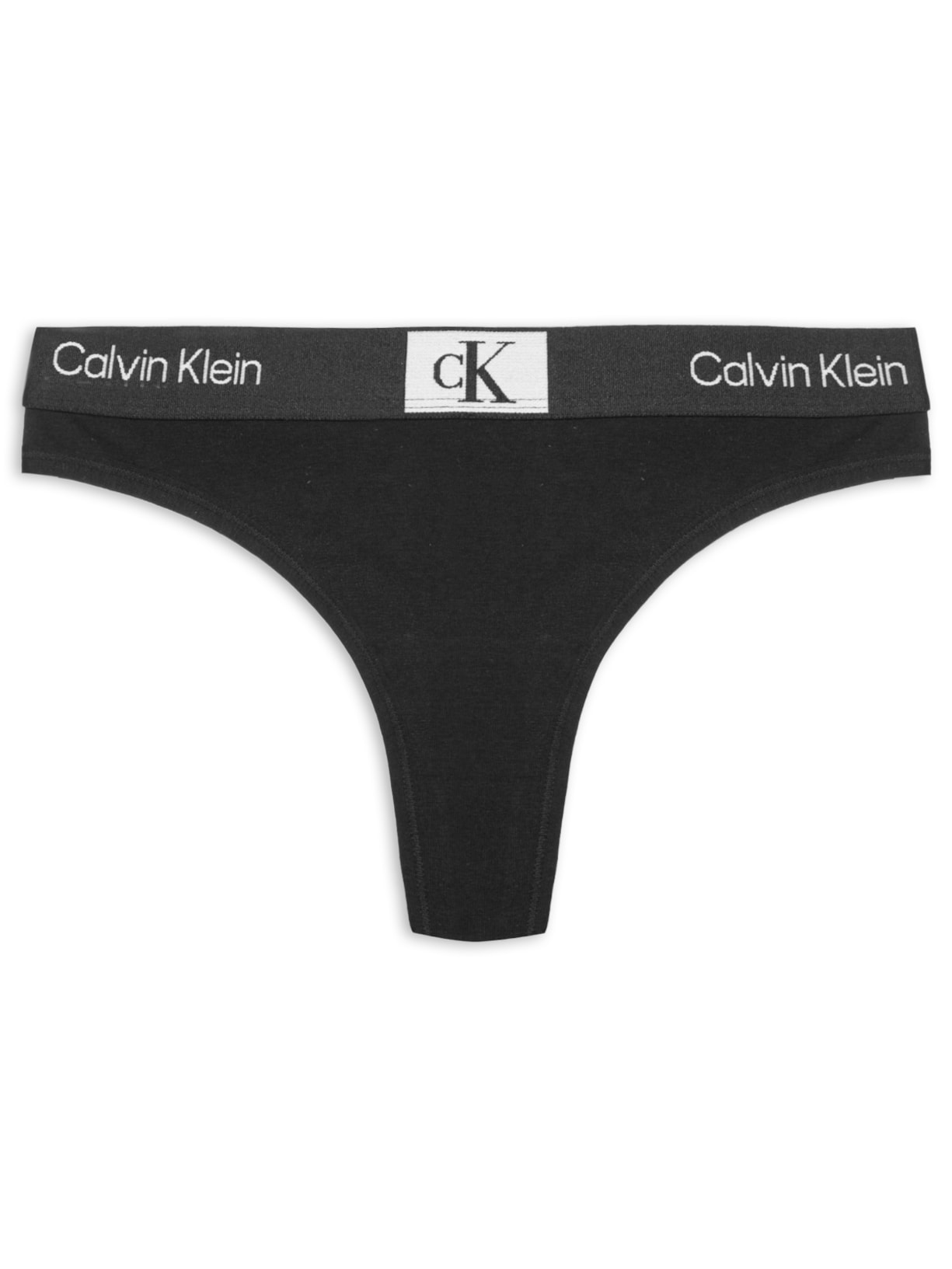 Calcinha Fio Dental Cotton Ck 1996 - Preto