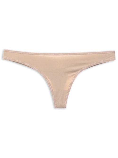 Calcinha Fio Dental Duplo Micro - Bege