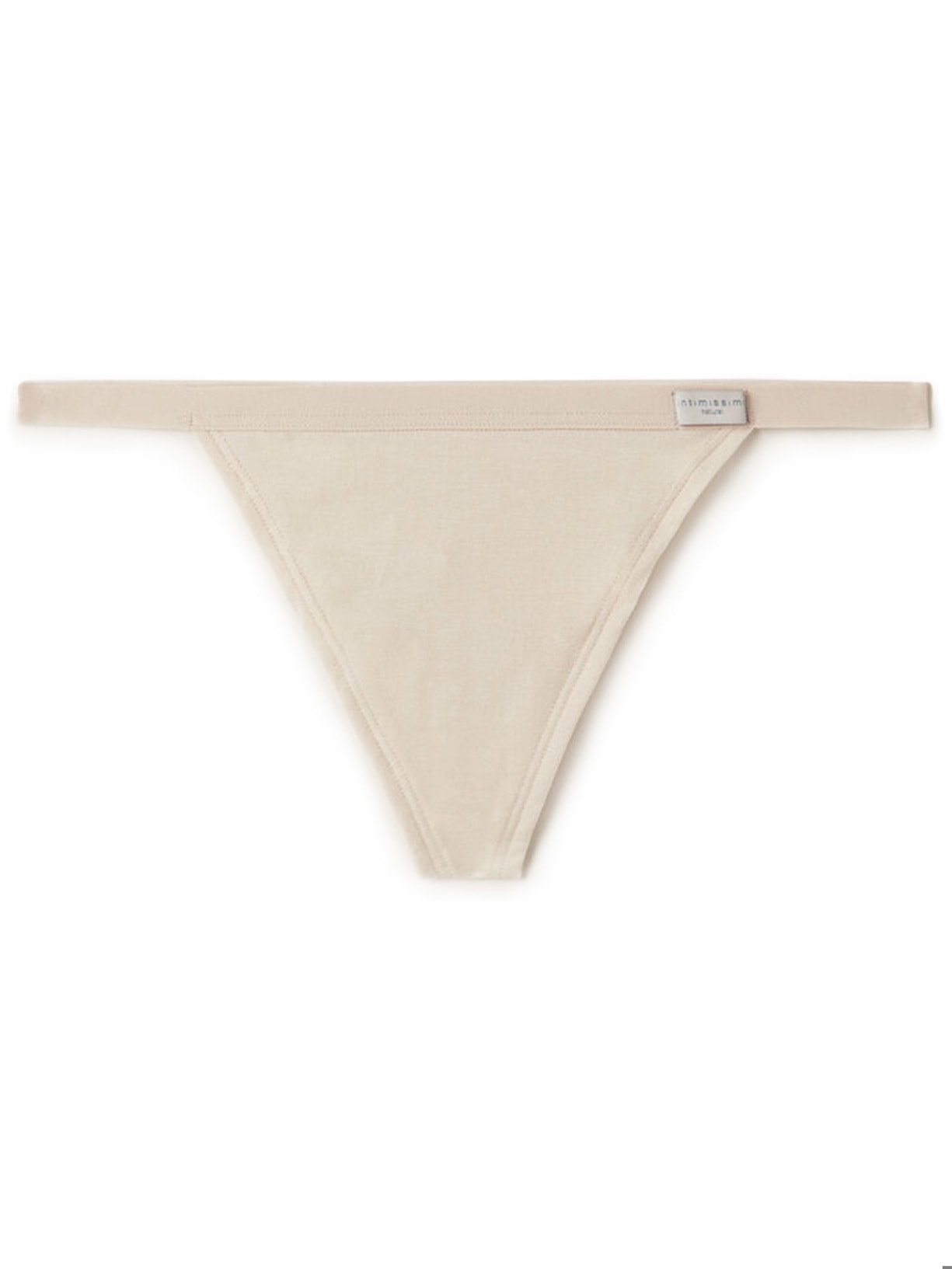 Calcinha Fio Dental Em Algodão Bege Intimissimi