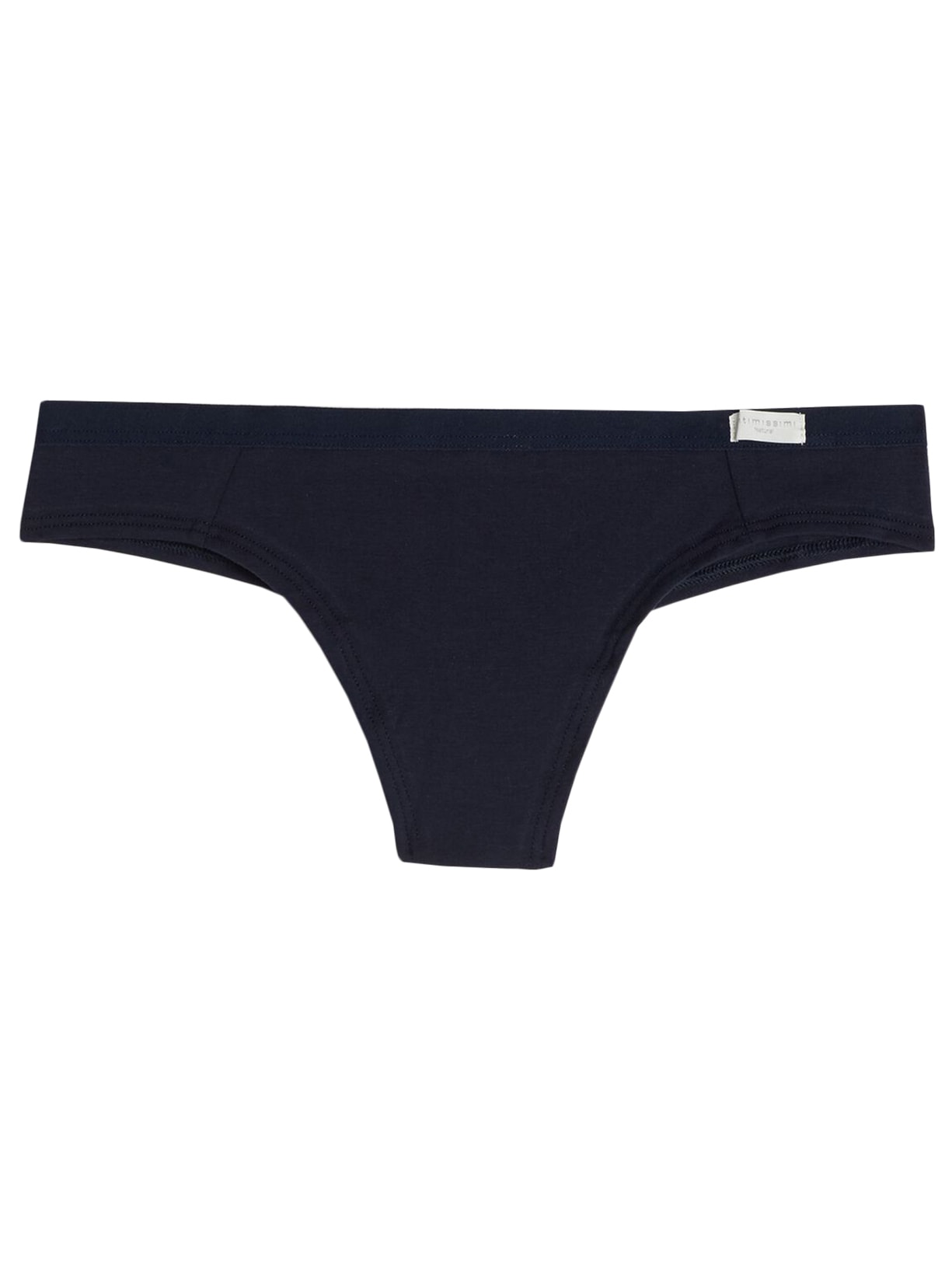 Calcinha Fio Dental Em Algodao Natural - Azul