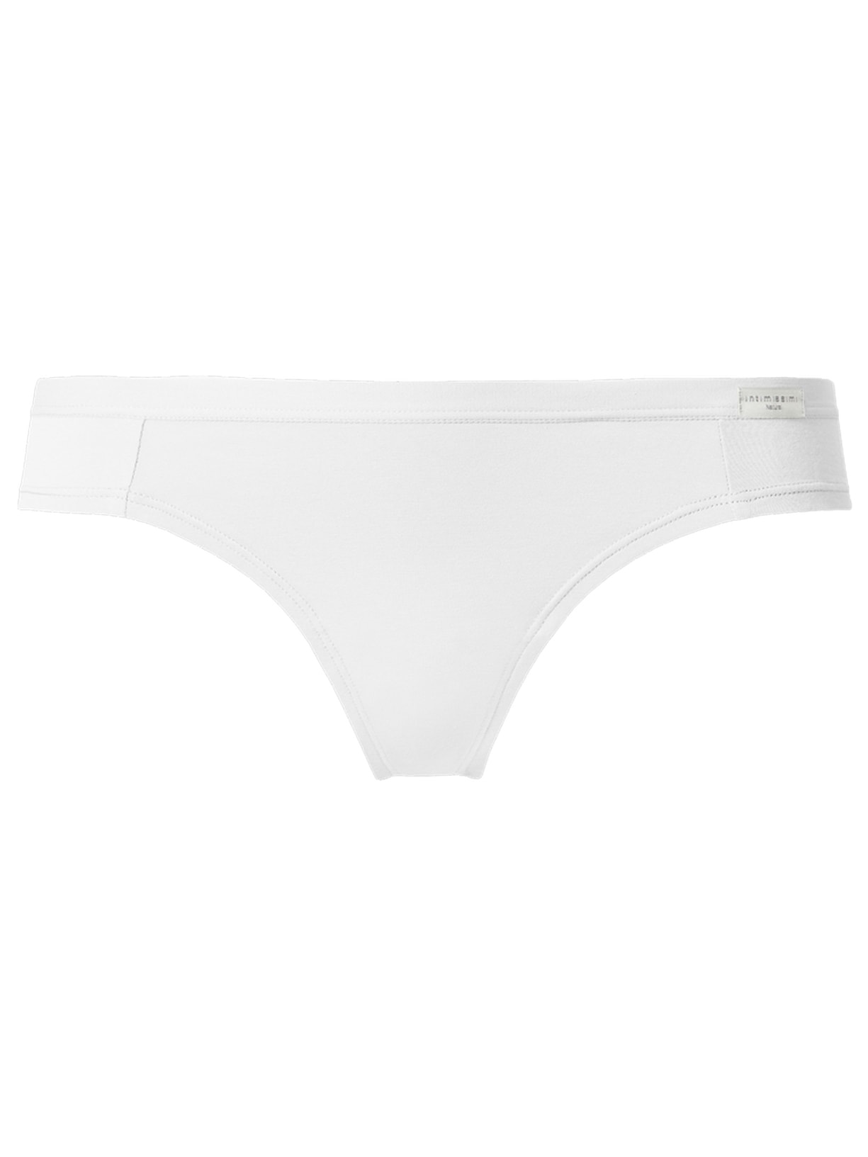 Calcinha Fio Dental Em Algodao Natural - Branco