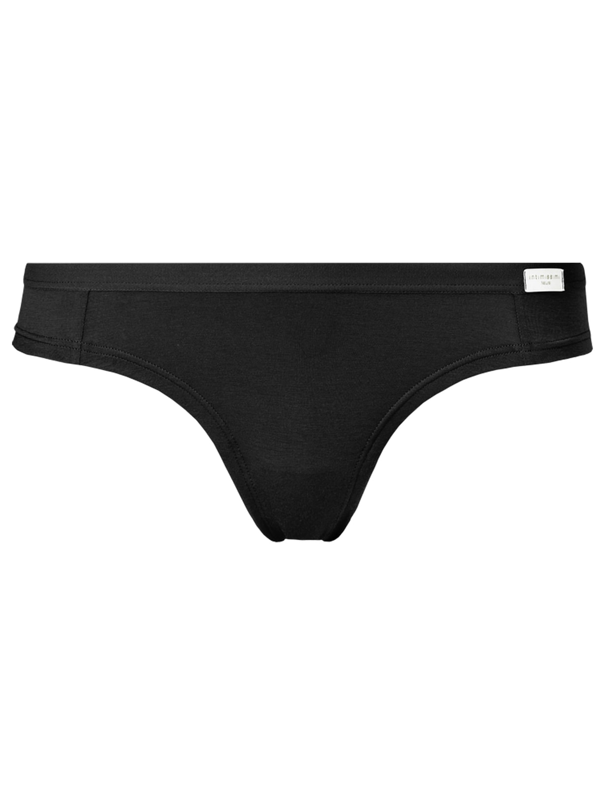 Calcinha Fio Dental Em Algodao Natural - Preto