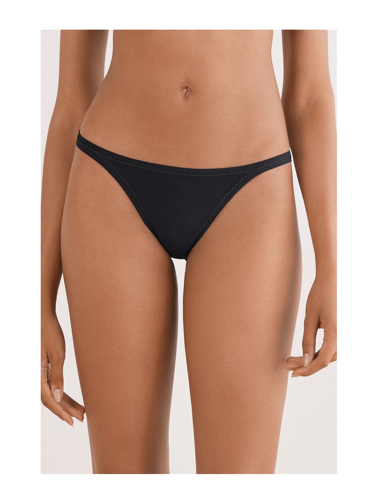 Calcinha Fio Dental Em Algodão Ultralight Preto Intimissimi