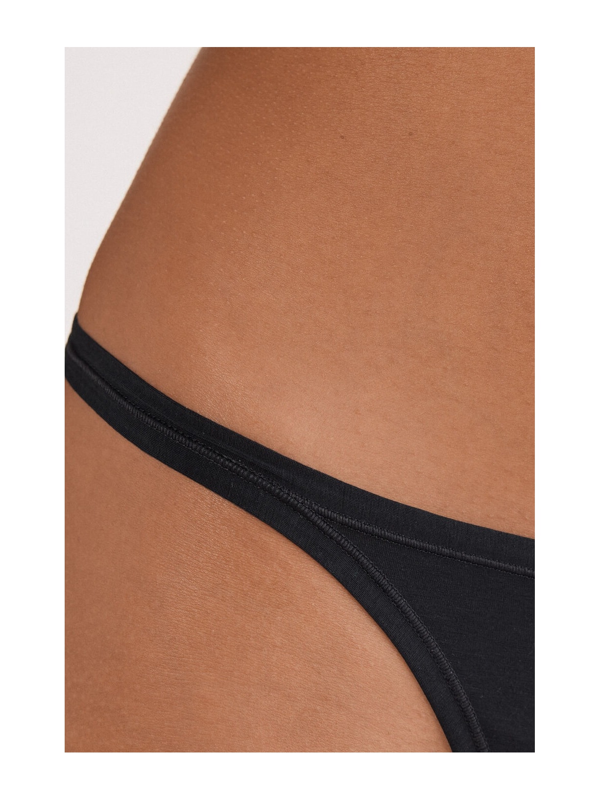 Calcinha Fio Dental Em Algodão Ultralight Preto Intimissimi