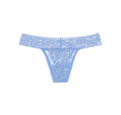 Calcinha Fio Dental Em Renda - Azul