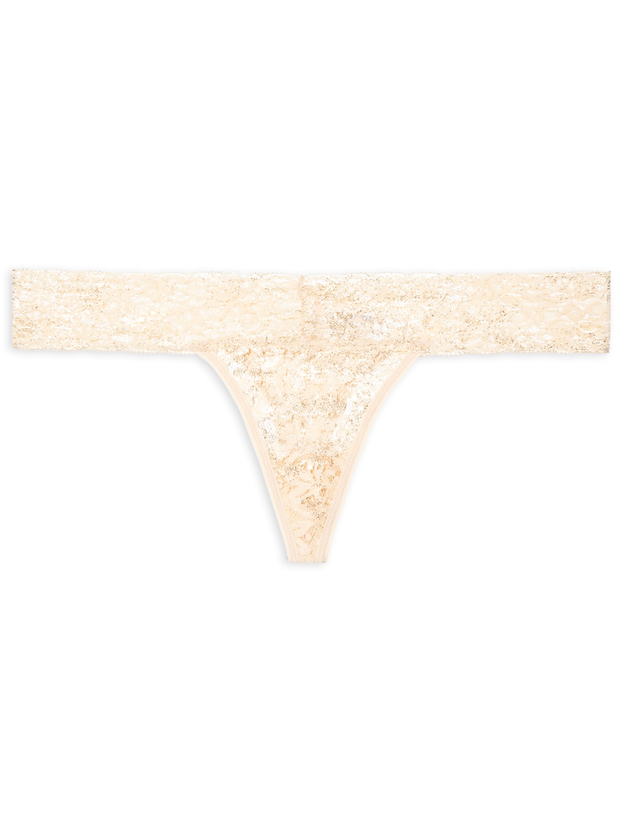 Calcinha Fio Dental Em Renda - Dourado