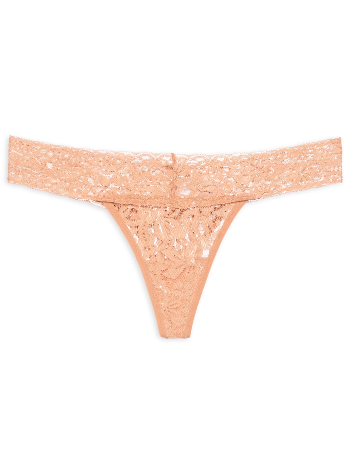 Calcinha Fio Dental Em Renda Marrom Hope