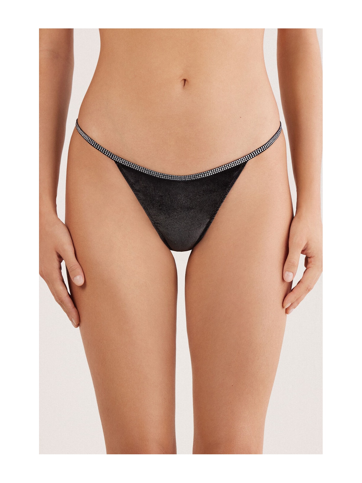 Calcinha Fio Dental Girls Wanna Glisten Preto Intimissimi