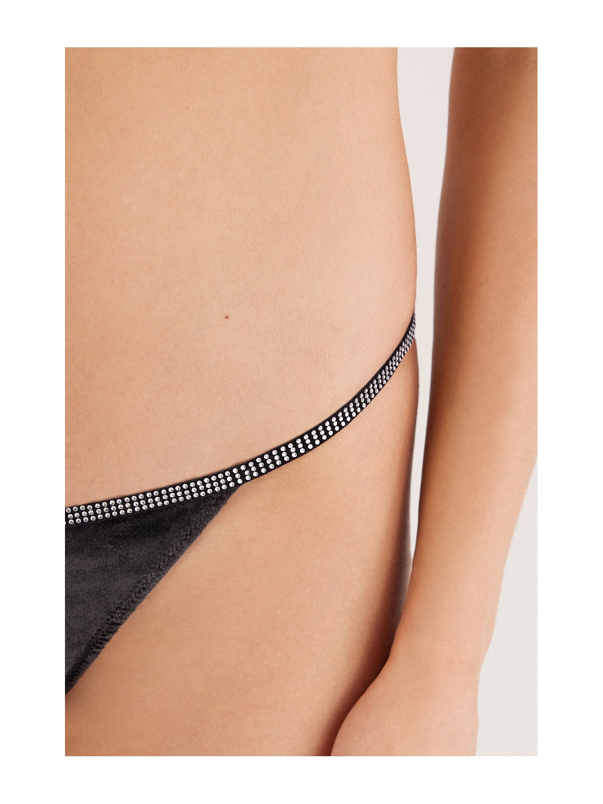 Calcinha Fio Dental Girls Wanna Glisten Preto Intimissimi