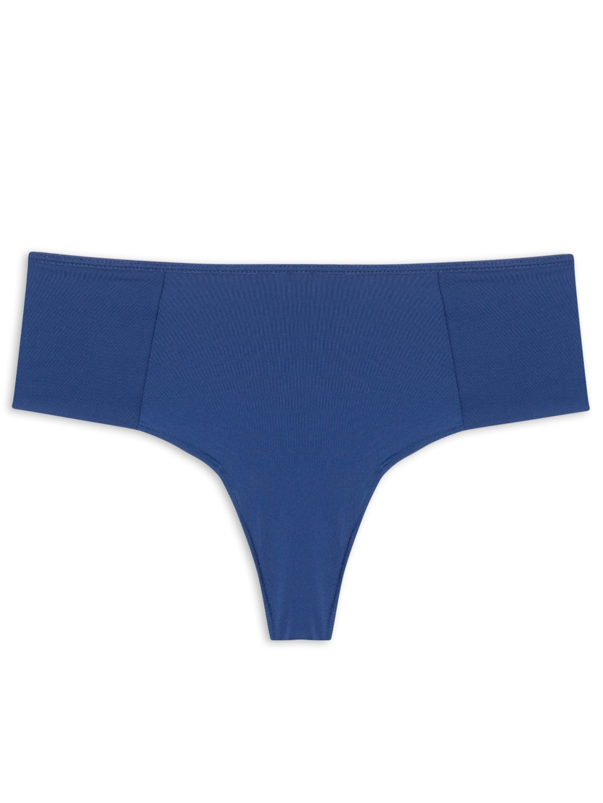 Calcinha Fio Dental Laterais Largas Duplas Básica - Azul