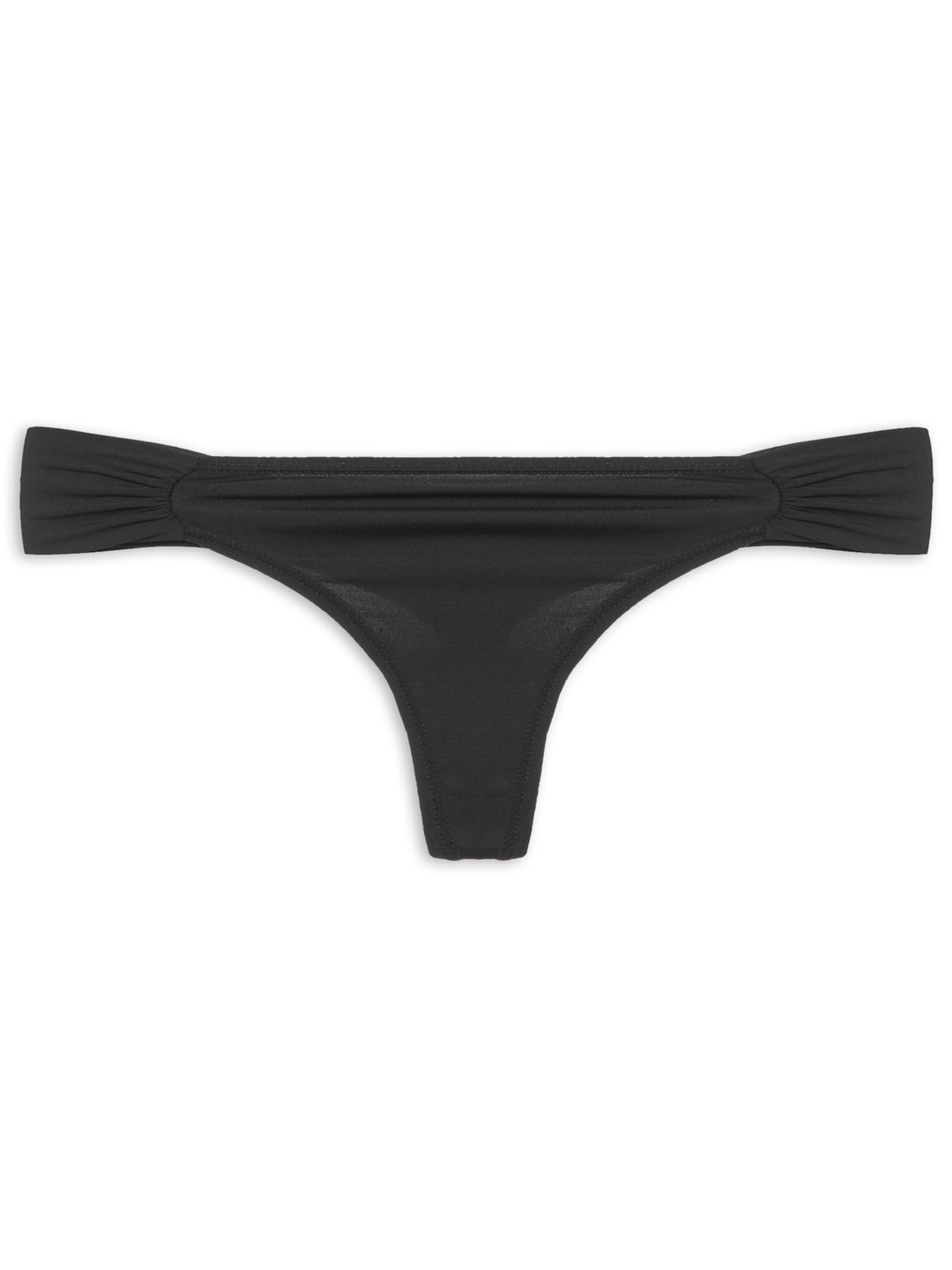 Calcinha Fio Dental Lateral Dupla - Preto