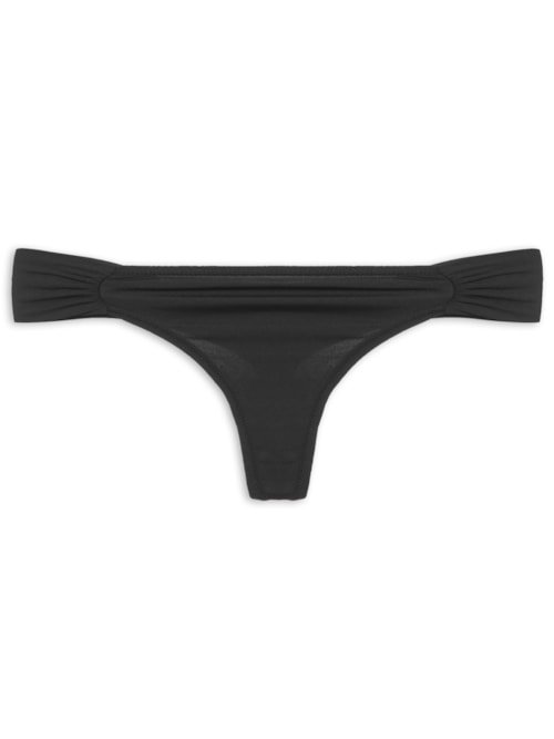 Calcinha Fio Dental Lateral Dupla - Preto