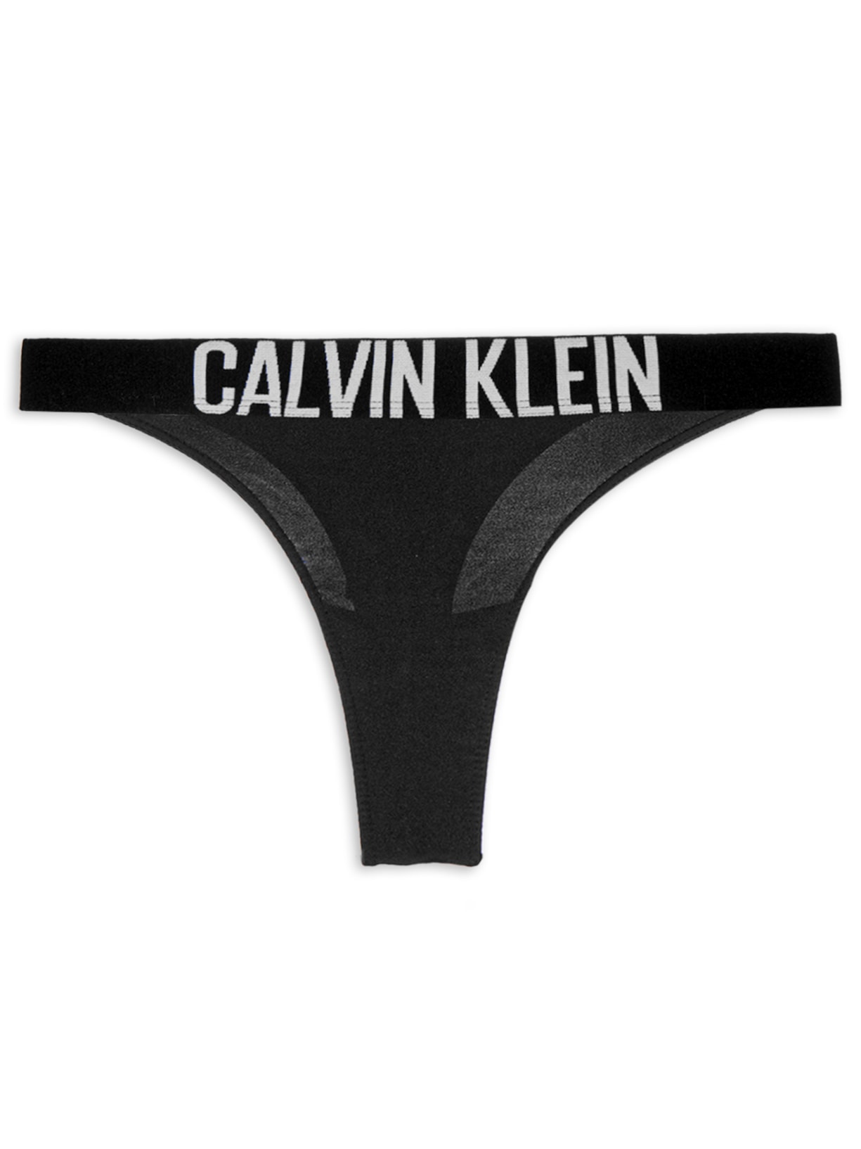 Calcinha Fio Dental Micro Intense Power Preto Calvin Klein Underwear