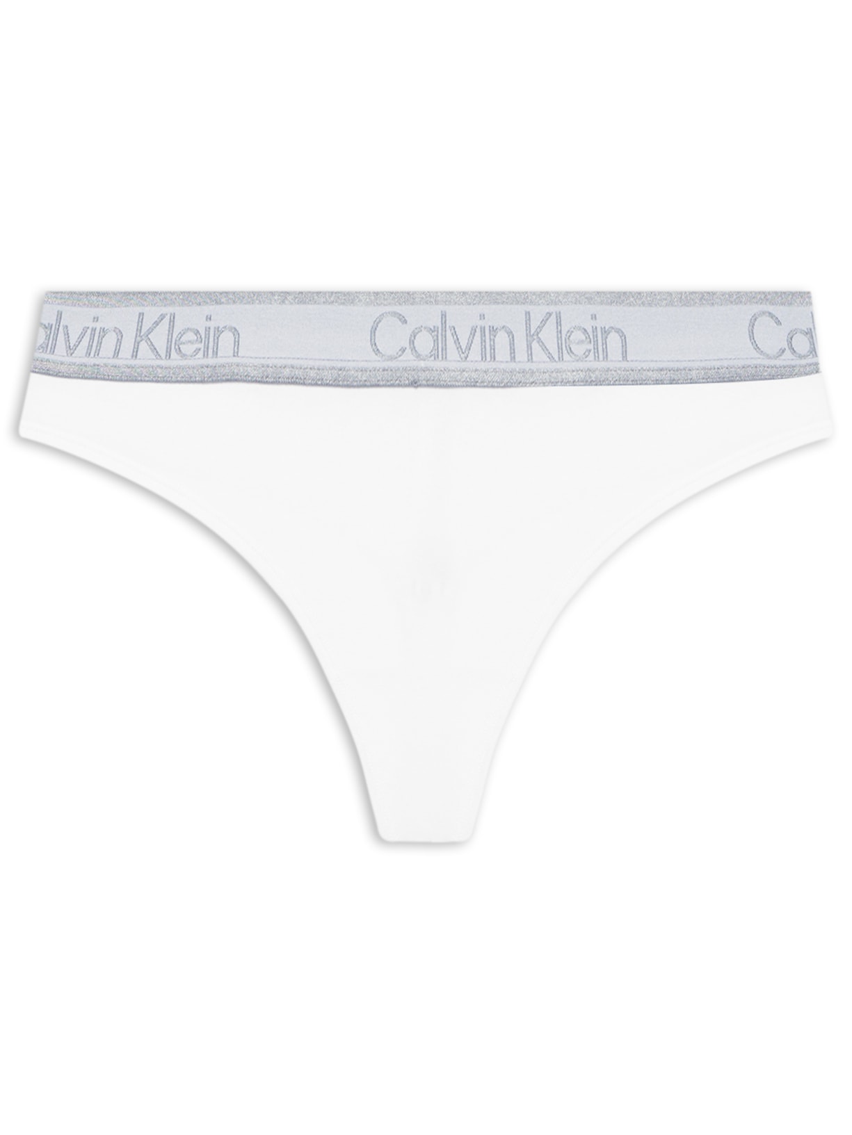 Calcinha Fio Dental Micro Tonal Logo - Branco