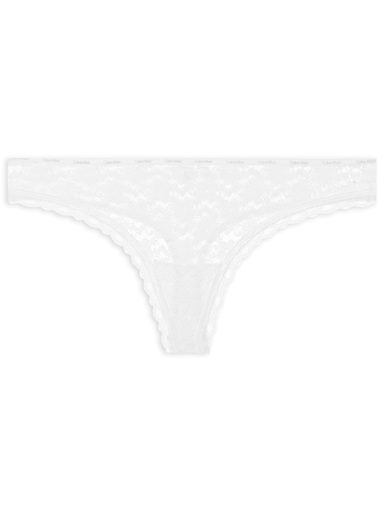 Calcinha Fio Dental Micrologo Lace - Branco