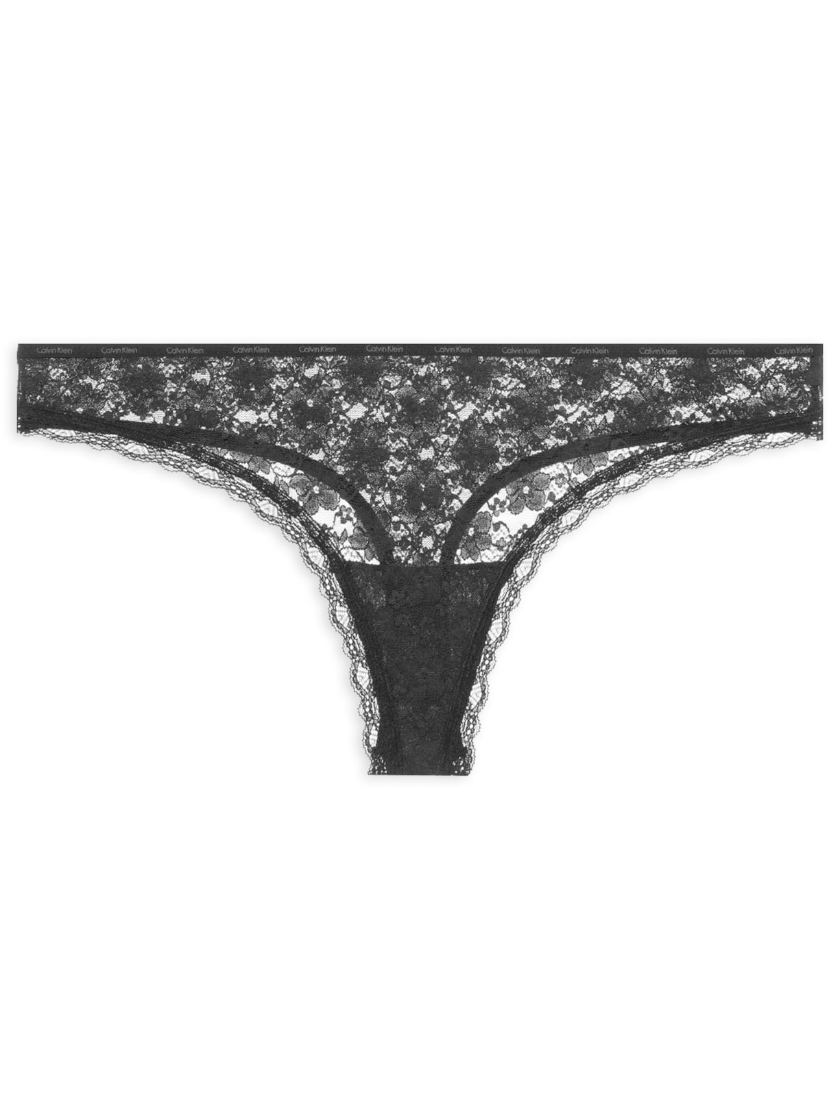 Calcinha Fio Dental Micrologo Lace - Preto