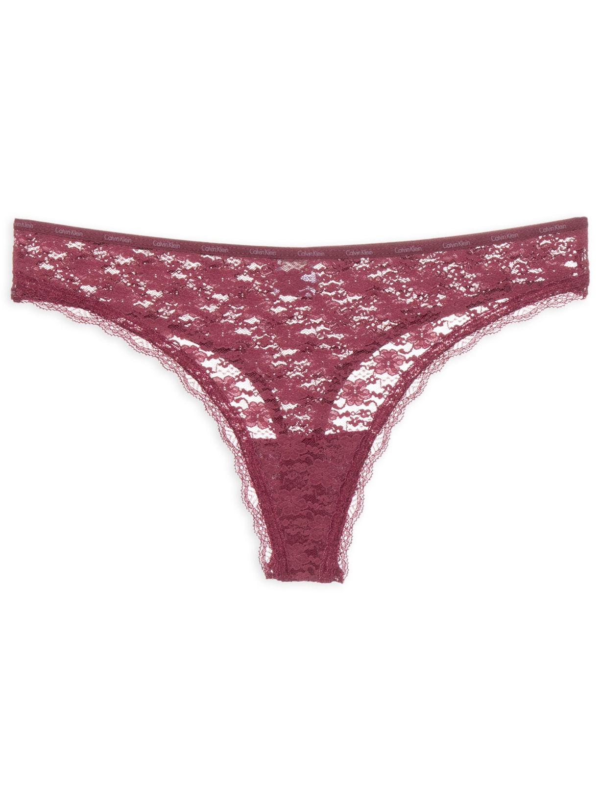 Calcinha Fio Dental Micrologo Lace - Vinho