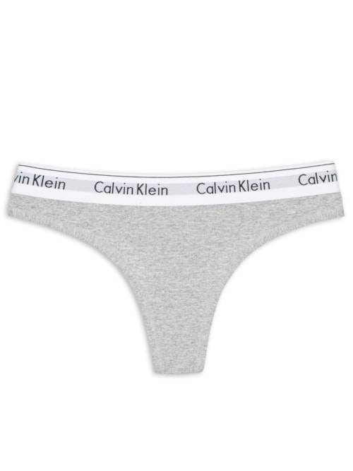 Calcinha Fio Dental Modern Cotton - Cinza
