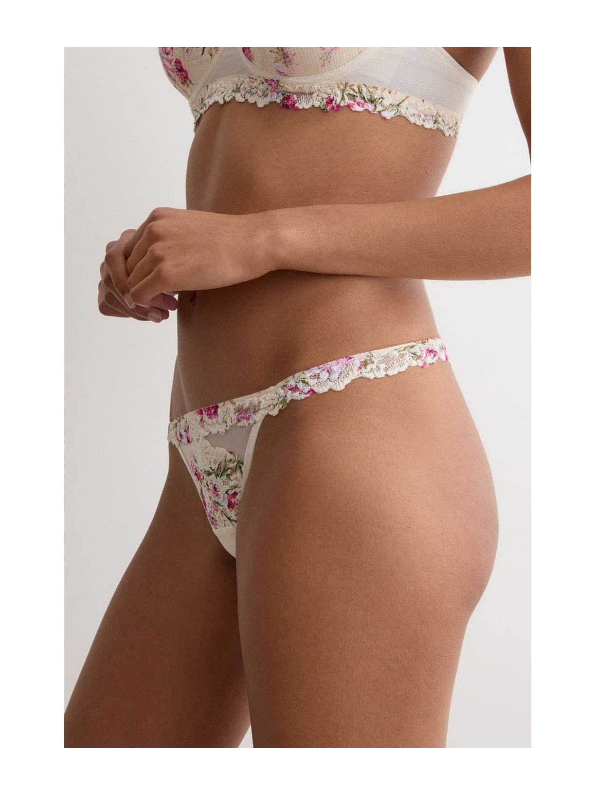 Calcinha Fio Dental Pretty Flowers Rosa Intimissimi