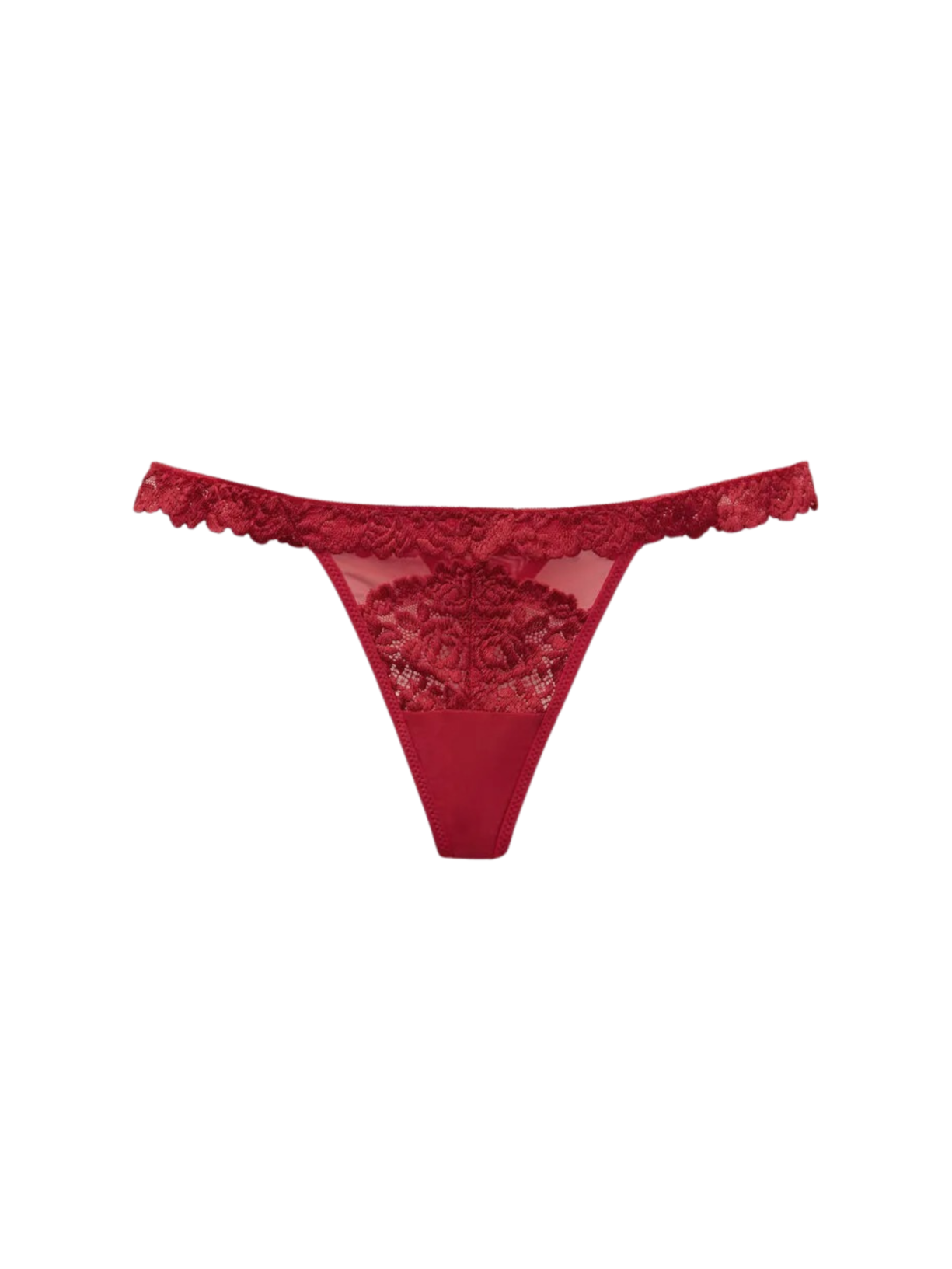 Calcinha Fio Dental Pretty Flowers - Vermelho