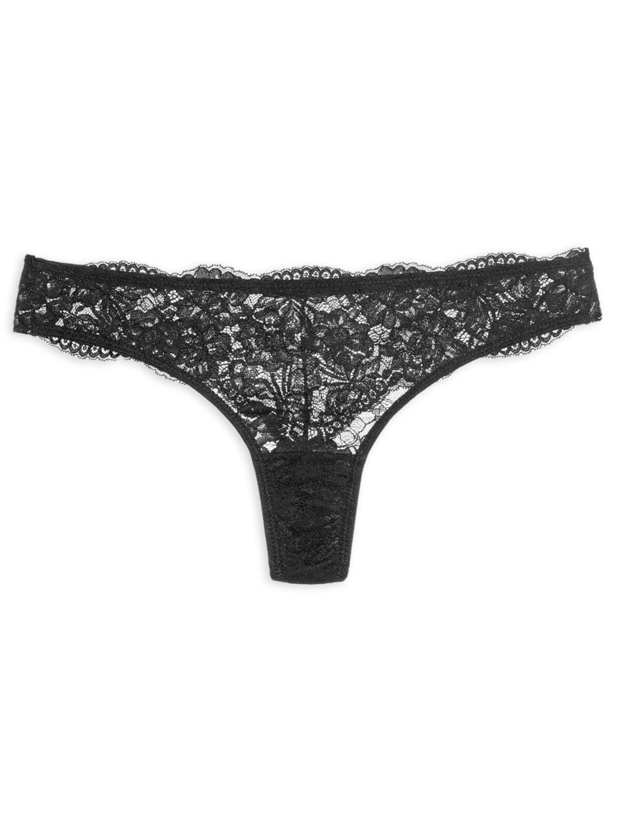 Calcinha Fio Dental Renda Classic Lace – Preto Calvin Klein Underwear
