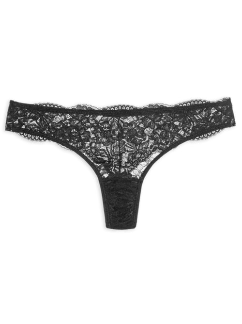 Calcinha Fio Dental Renda Classic Lace – Preto