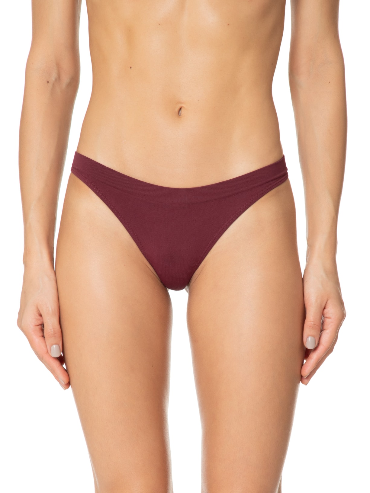 Calcinha Fio Dental Sem Costura Vermelho Lupo