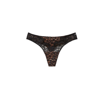 Calcinha Fio Dental Sensual Attitude - Marrom