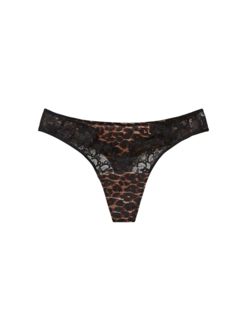 Calcinha Fio Dental Sensual Attitude - Marrom