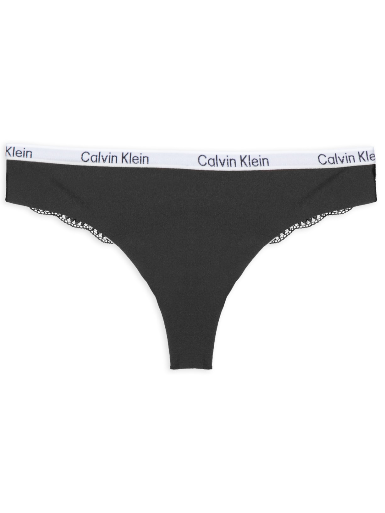 Calcinha Fio Dental Tailored Micro Lace - Preto