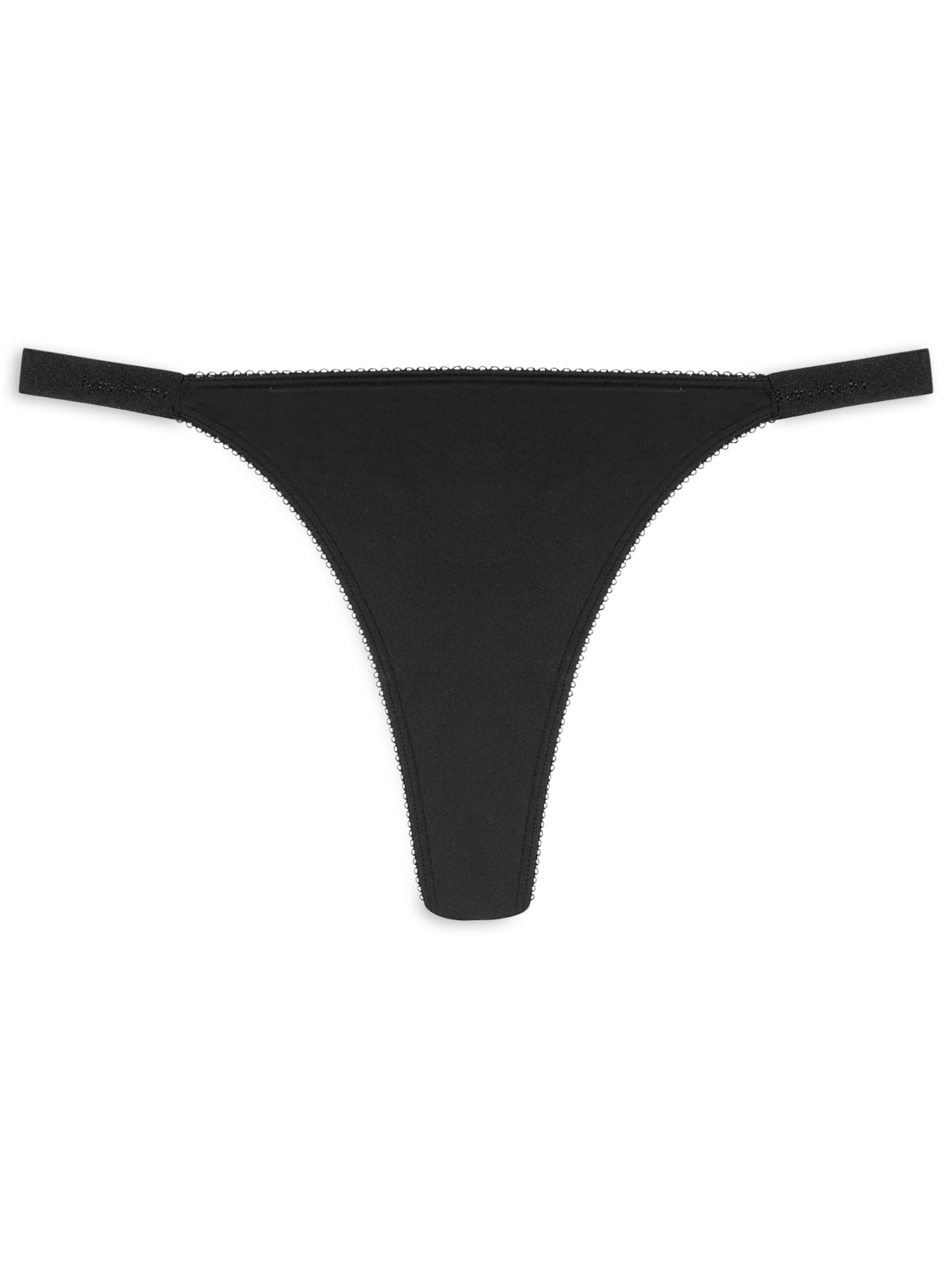 Calcinha Fio String Soft Lace - Preto