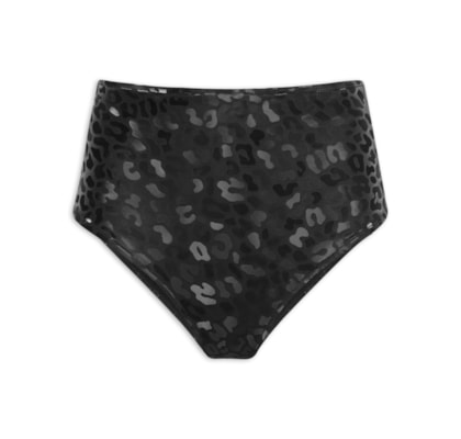 Calcinha Hot Pants Carnaval Animal Print - Preto