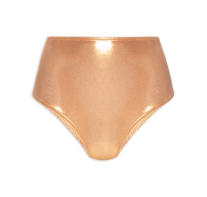 Calcinha Hot Pants Carnaval Metalizada - Dourado