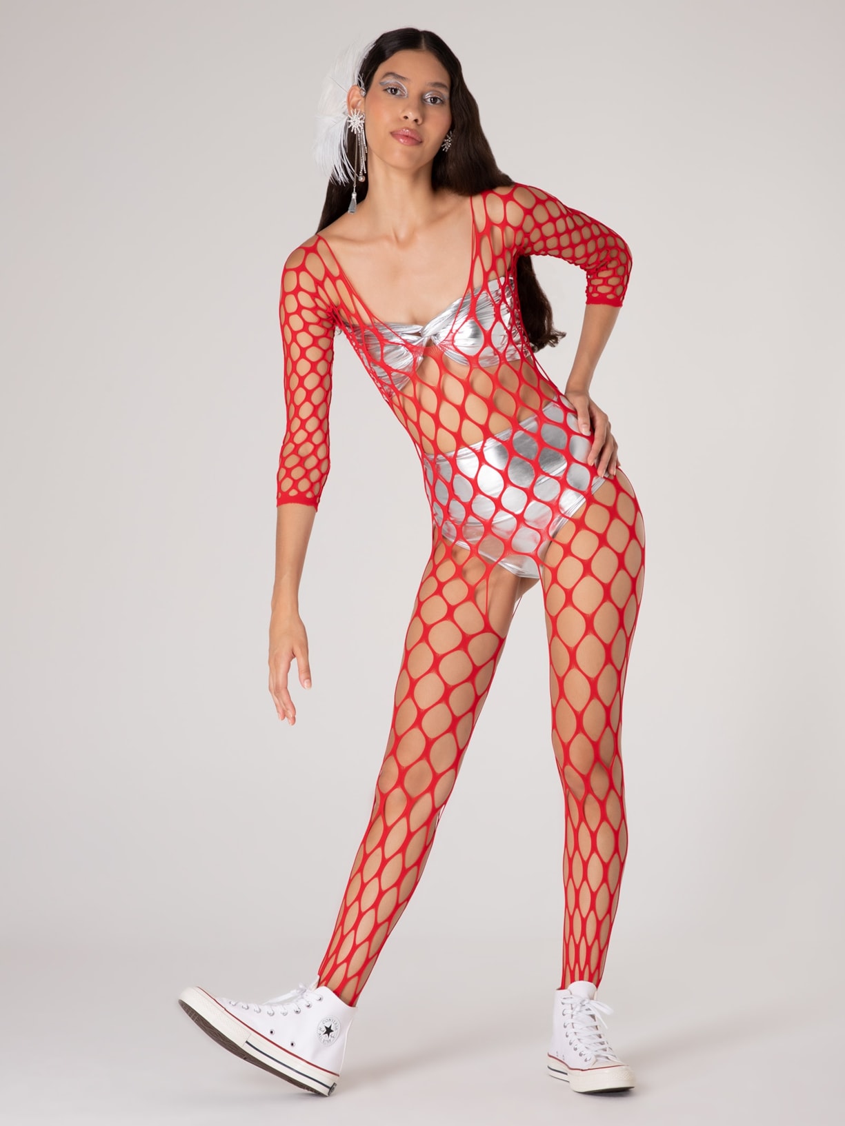 Calcinha Hot Pants Carnaval Prata Market 33