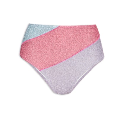 Calcinha Hot Pants Carnaval Tricolor - Rosa