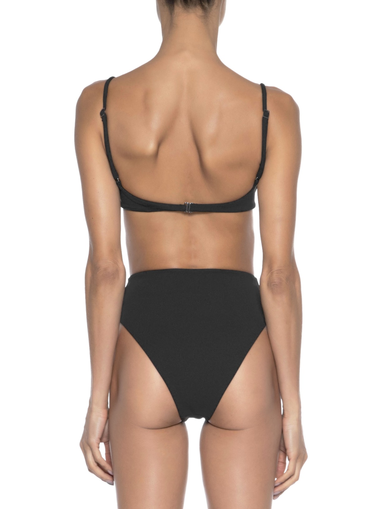 Calcinha Hotpant Cavada Crepe Preto Haight