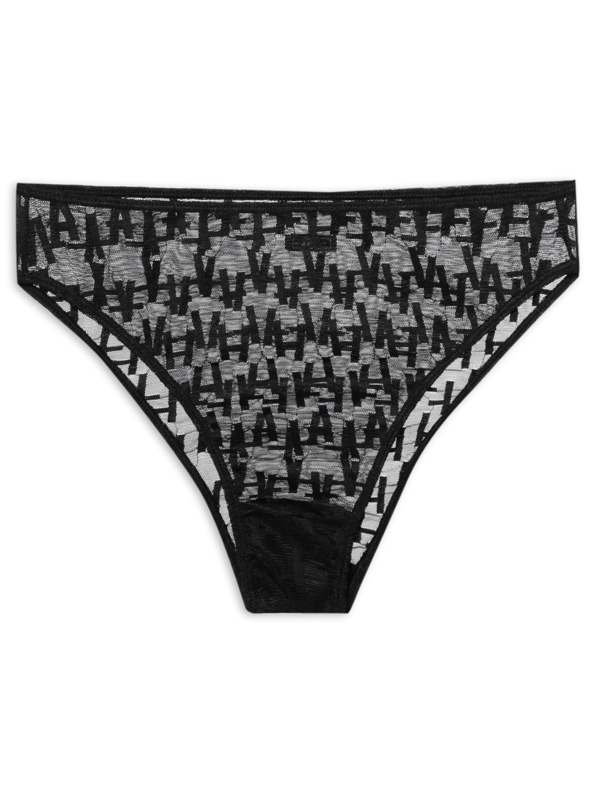 Calcinha Hotpants Mah Renda - Preto