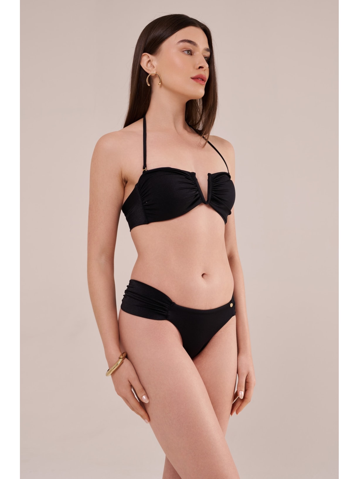 calcinha midi anne basic preto Suntime