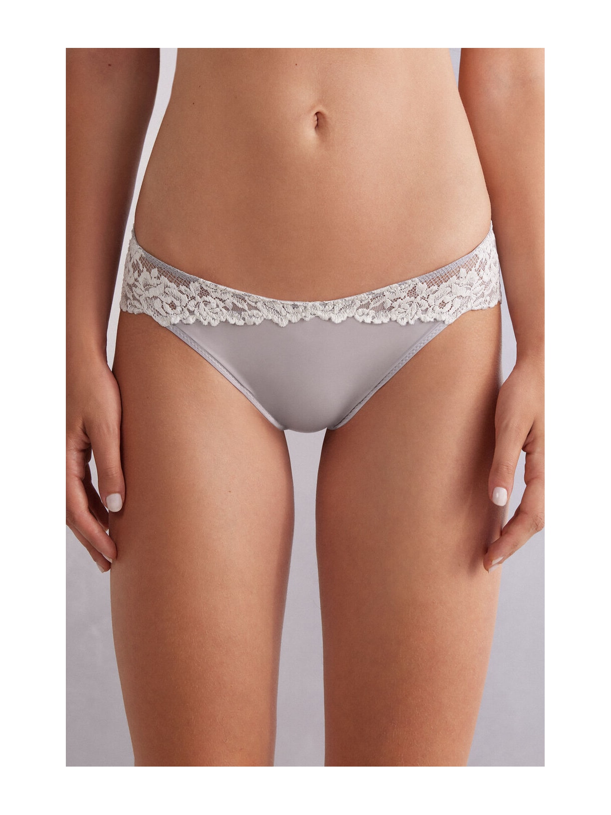Calcinha Pretty Flowers Cinza Intimissimi