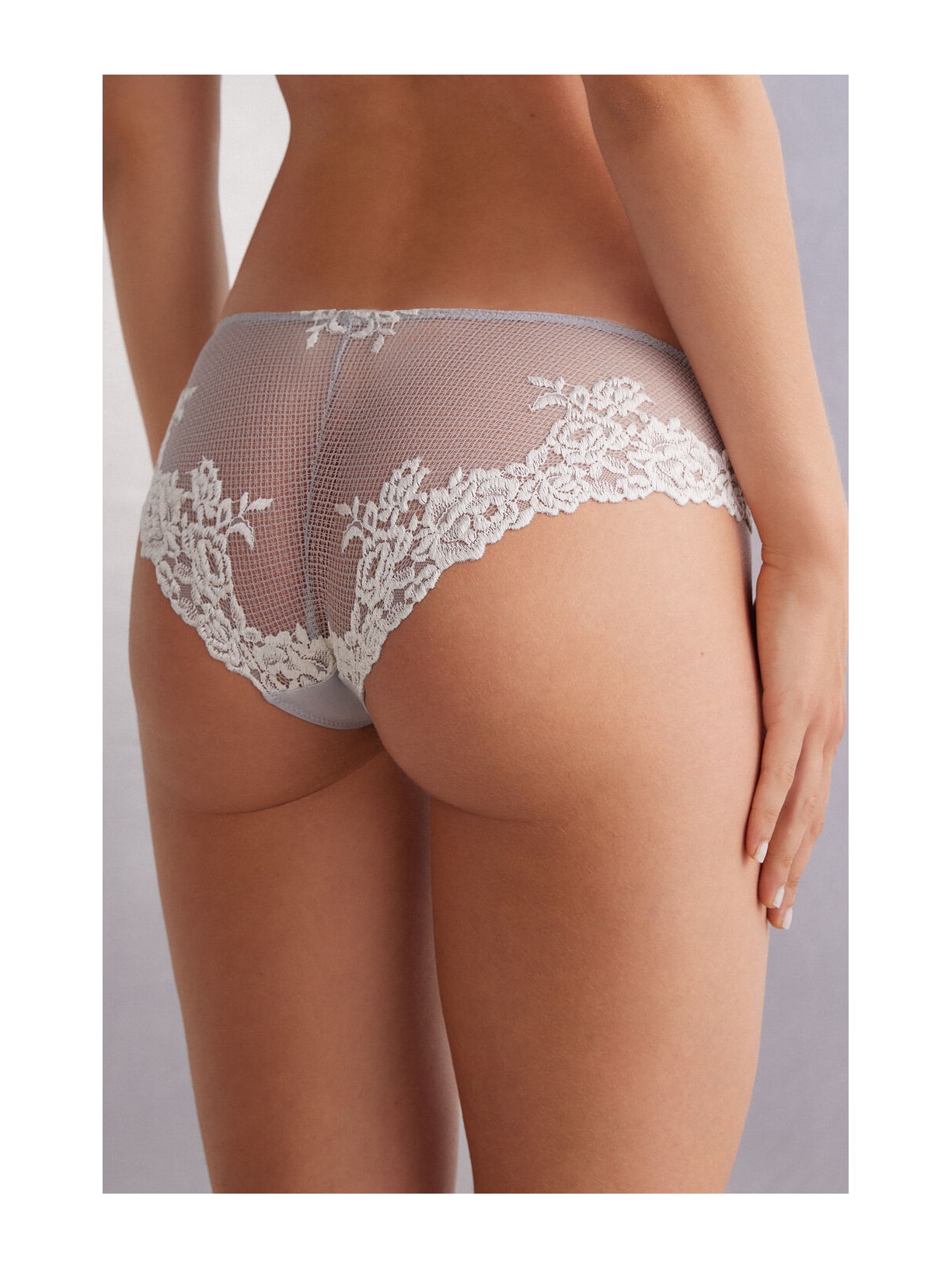 Calcinha Pretty Flowers Cinza Intimissimi