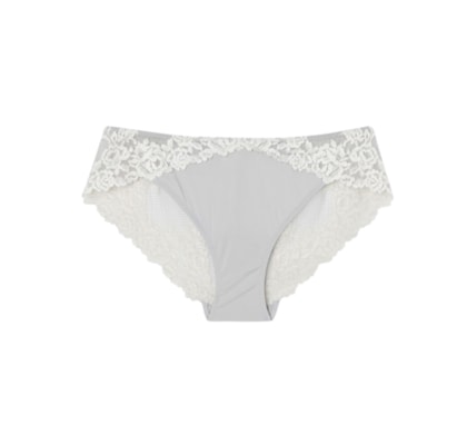 Calcinha Pretty Flowers - Cinza