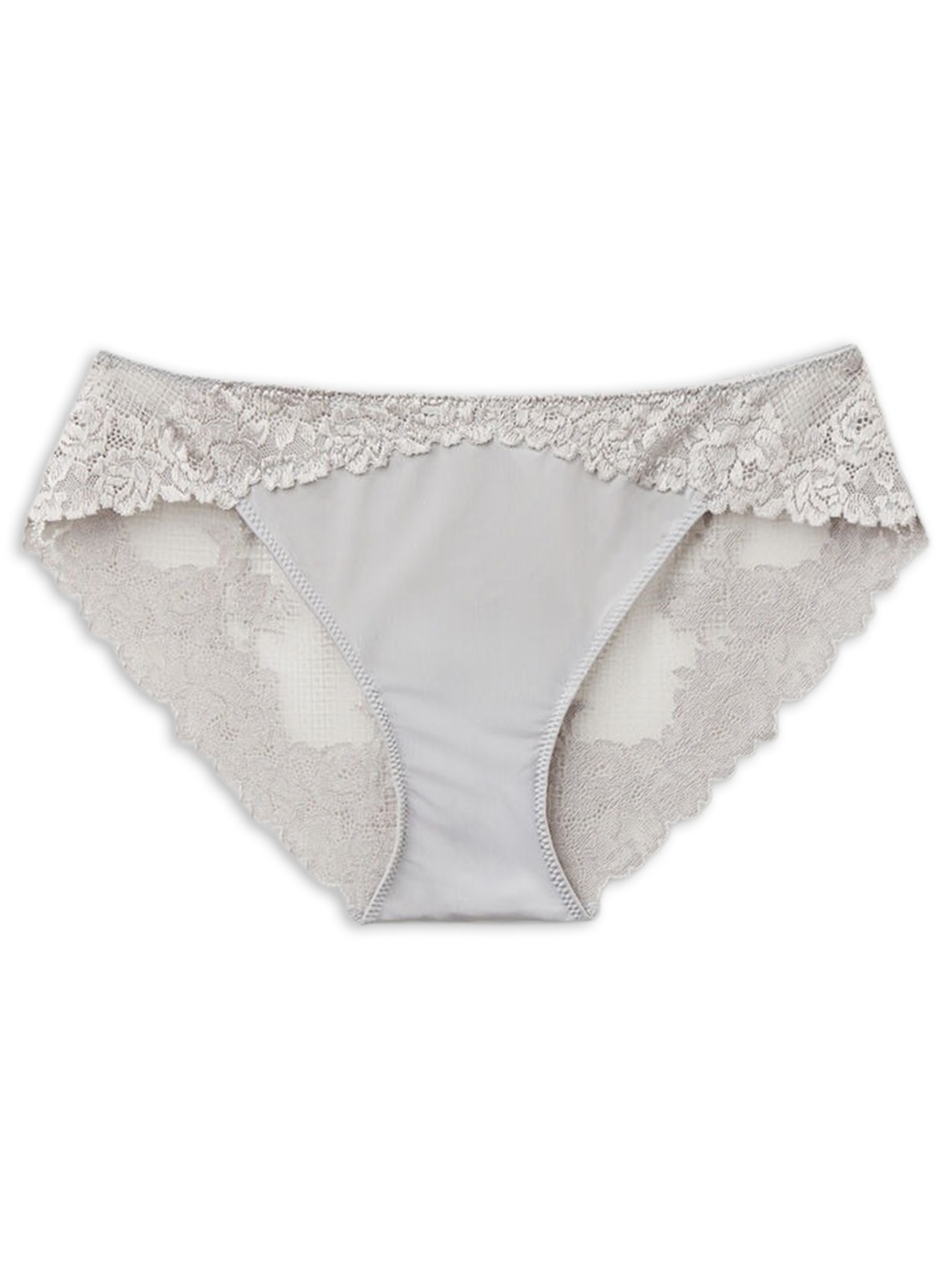 Calcinha Pretty Flowers - Cinza