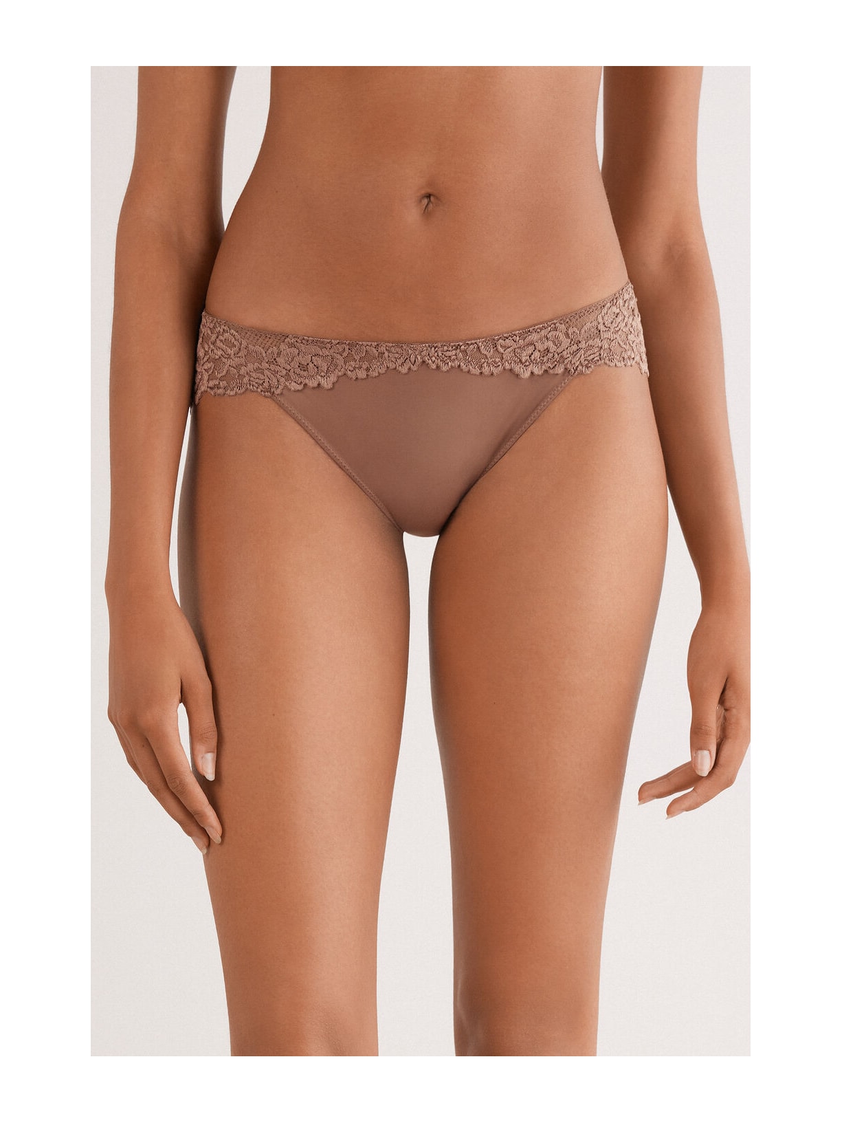 Calcinha Pretty Flowers Marrom Intimissimi