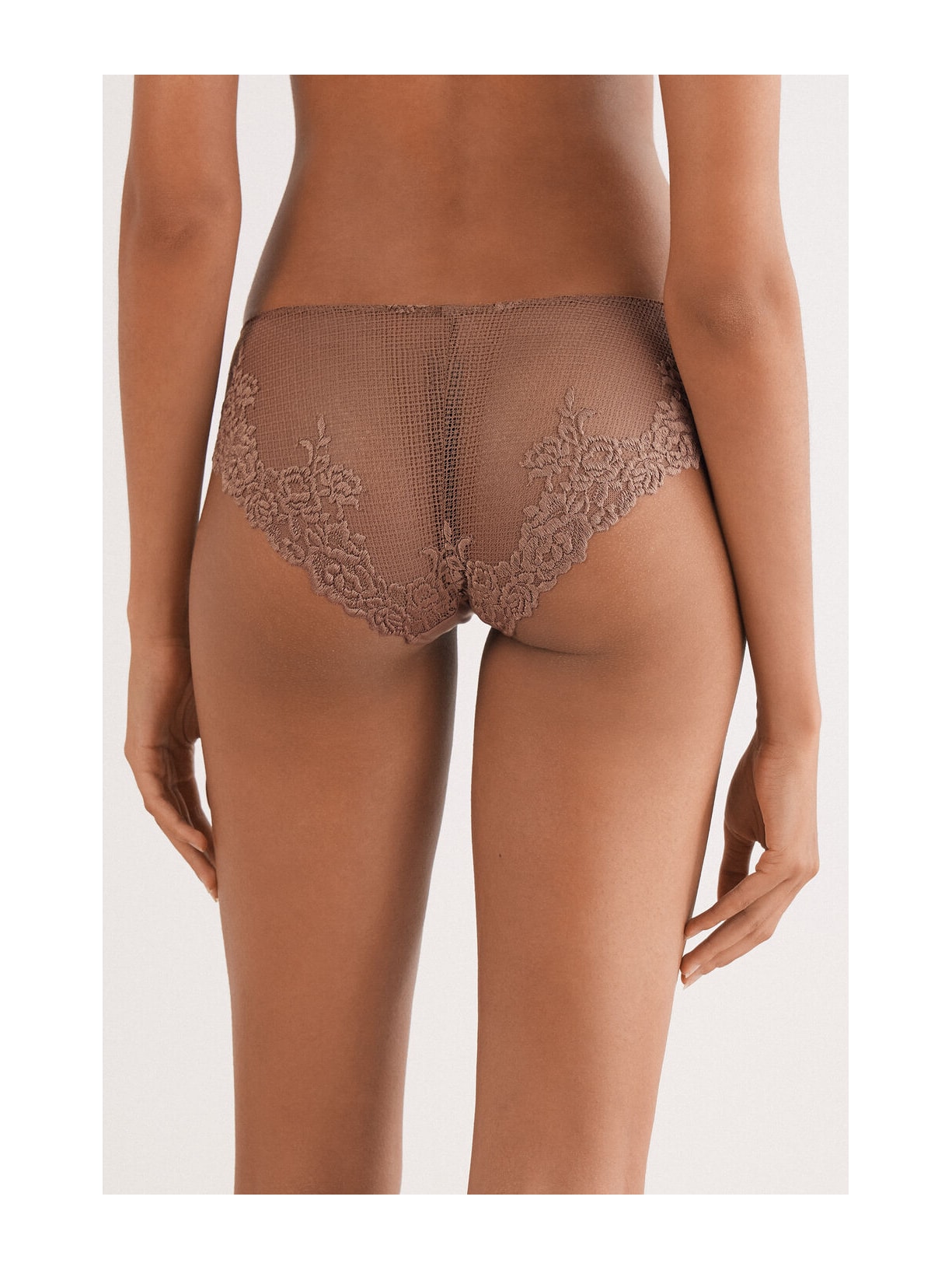 Calcinha Pretty Flowers Marrom Intimissimi