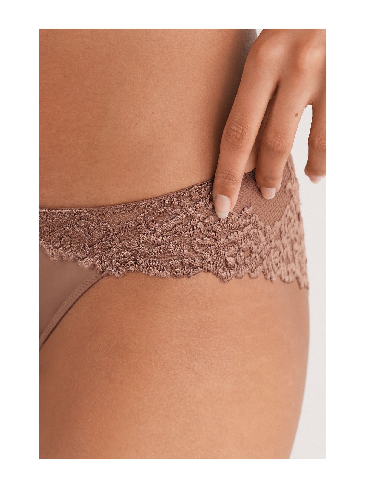 Calcinha Pretty Flowers Marrom Intimissimi