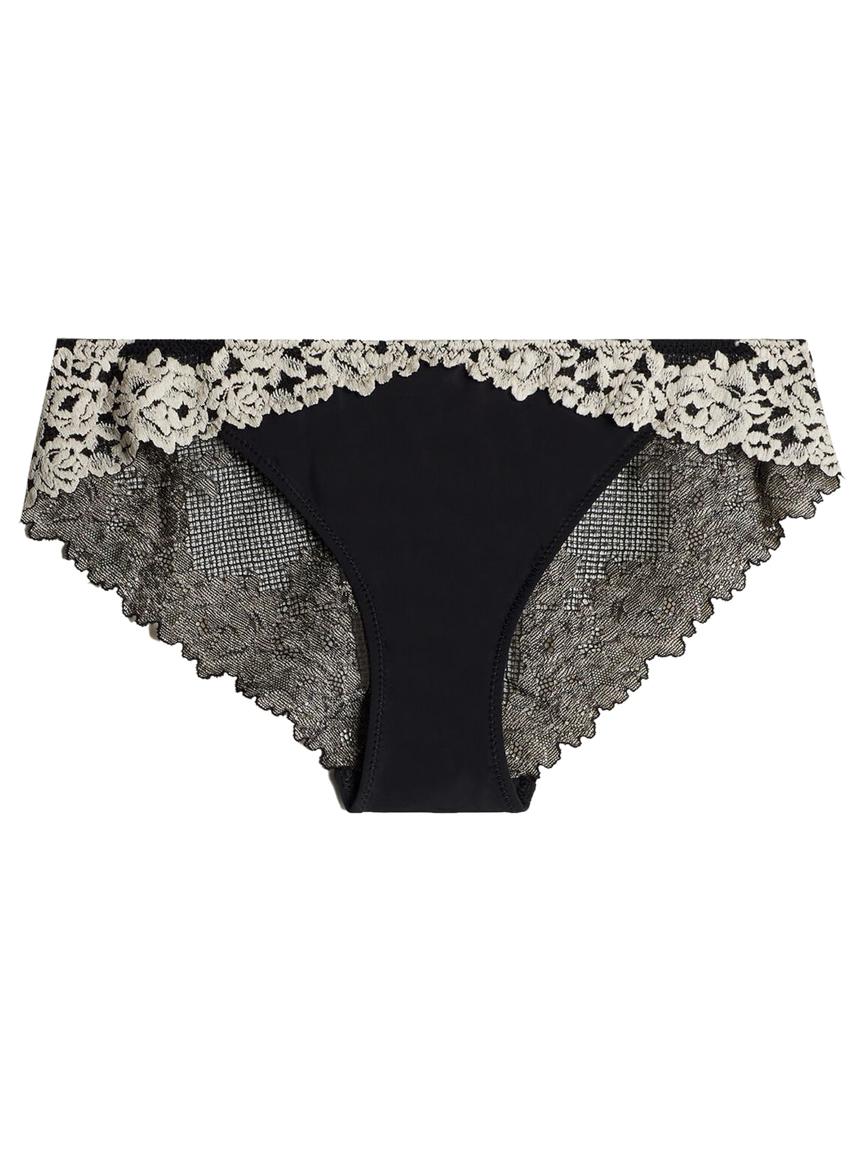 Calcinha Pretty Flowers - Preto