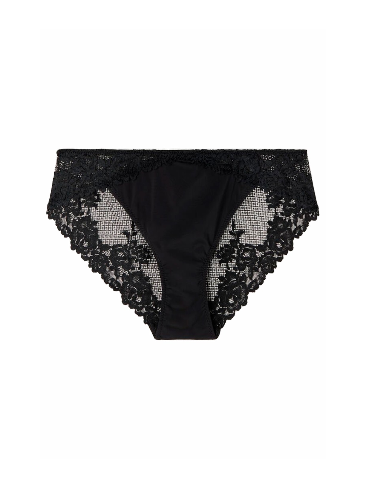 Calcinha Pretty Flowers - Preto