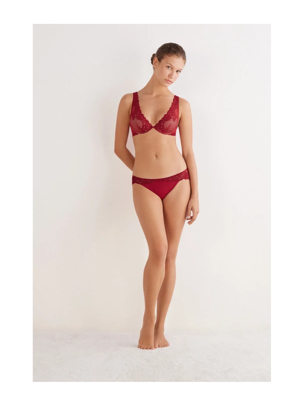 Calcinha Pretty Flowers Vermelho Intimissimi