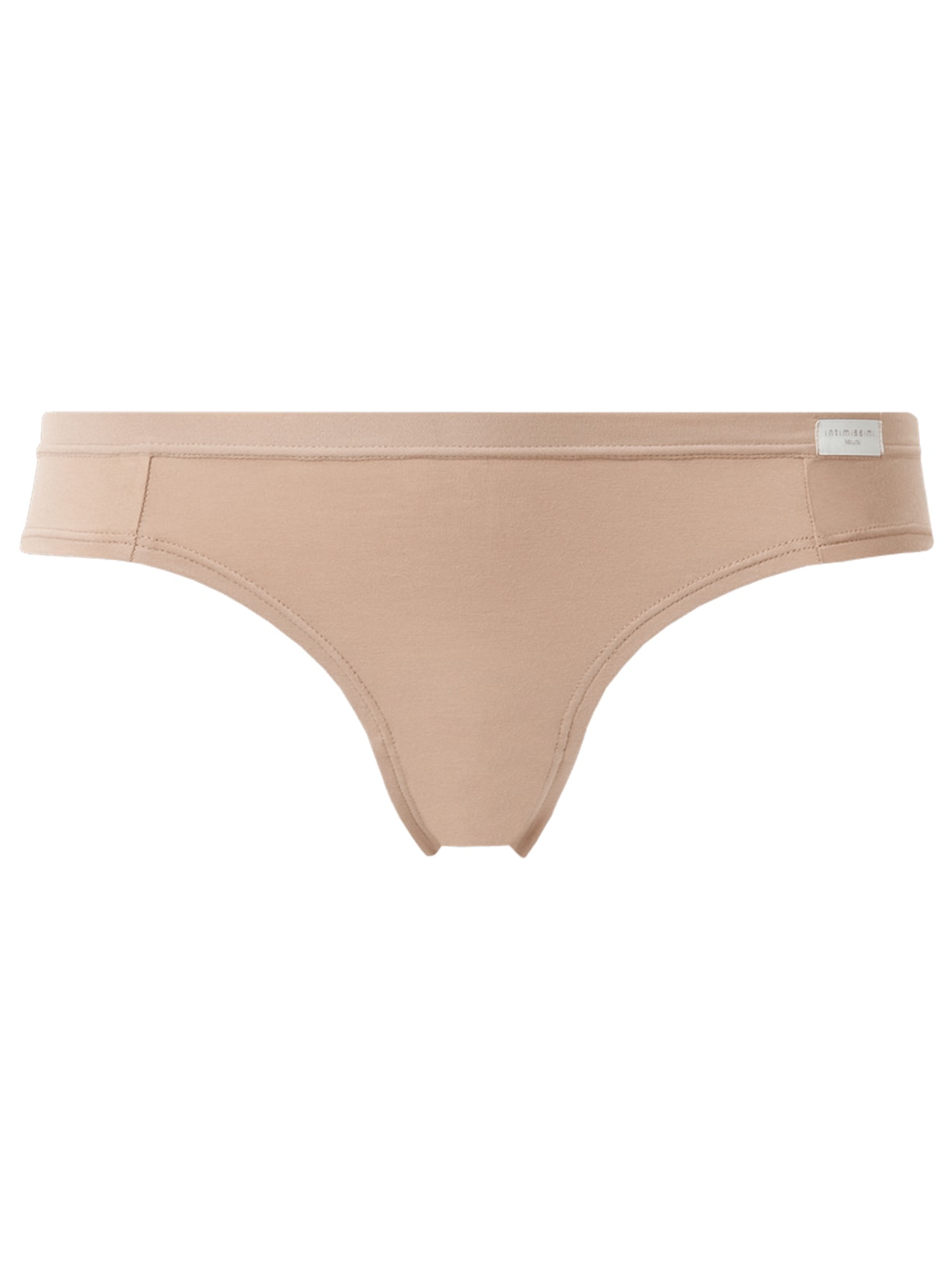 Calcinha Reta Em Algodao Natural - Bege